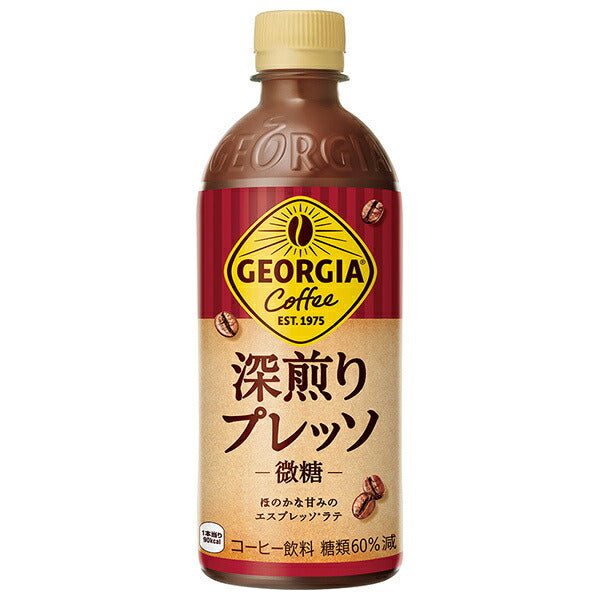 Coca-Cola Georgia Dark Roasted Presso 500ml PET bottle x 24 bottles [Shipped in Japan]