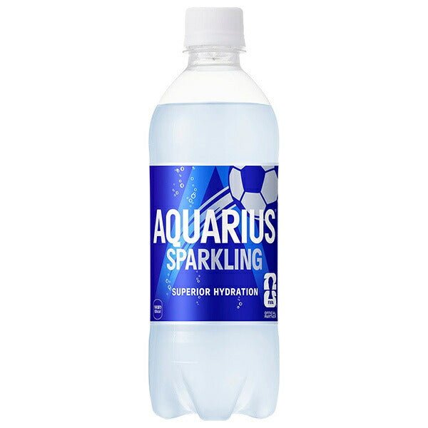 Coca-Cola Aquarius Sparkling 490ml plastic bottle x 24 bottles [shipped in Japan]