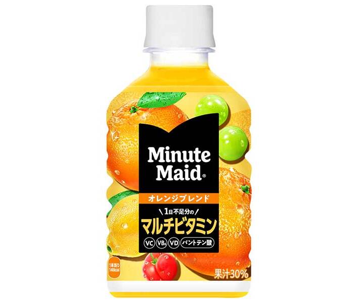 [11/25~ 10% off all products!!] Coca-Cola Minute Maid Orange Blend Multivitamin 280ml PET bottle x 24