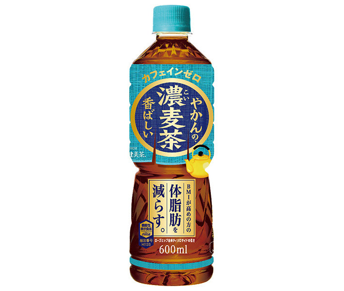 Coca-Cola Kettle Dark Barley Tea from Soukenbicha 600ml PET bottle x 24 pieces [Shipped in Japan]