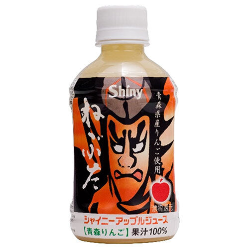 Jus de pomme de la préfecture d'Aomori, Nebuta, 280ml en bouteille plastique, lot de 24.
