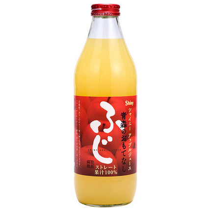Aomori Prefecture Apple Juice Shiny Aomori Hospitality Fuji 1L bottle x 6 bottles [Shipped in Japan]
