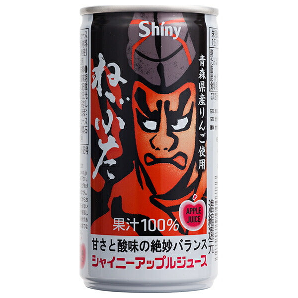 Aomori Prefecture Apple Juice Shiny Nebuta 190g can x 30 bottles [shipped in Japan]