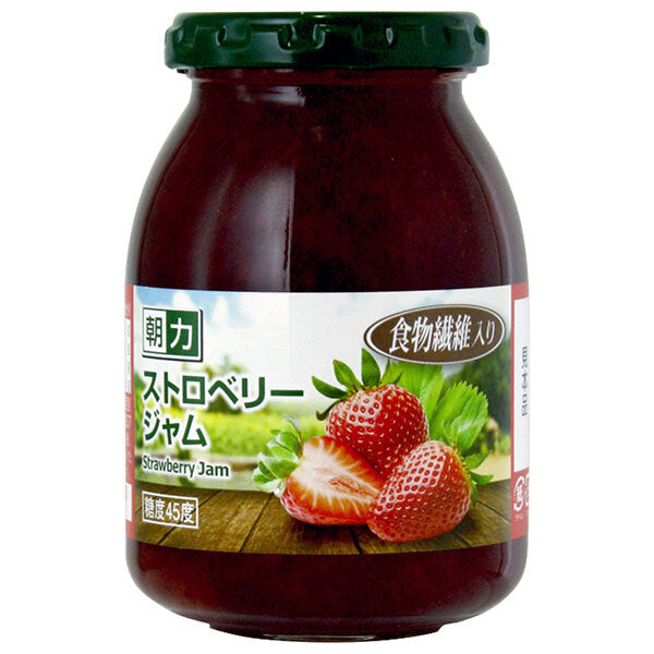 [11/25~ 10% off all products!!] Asahi Fresh Morning Power Strawberry Jam 320g jar x 6 