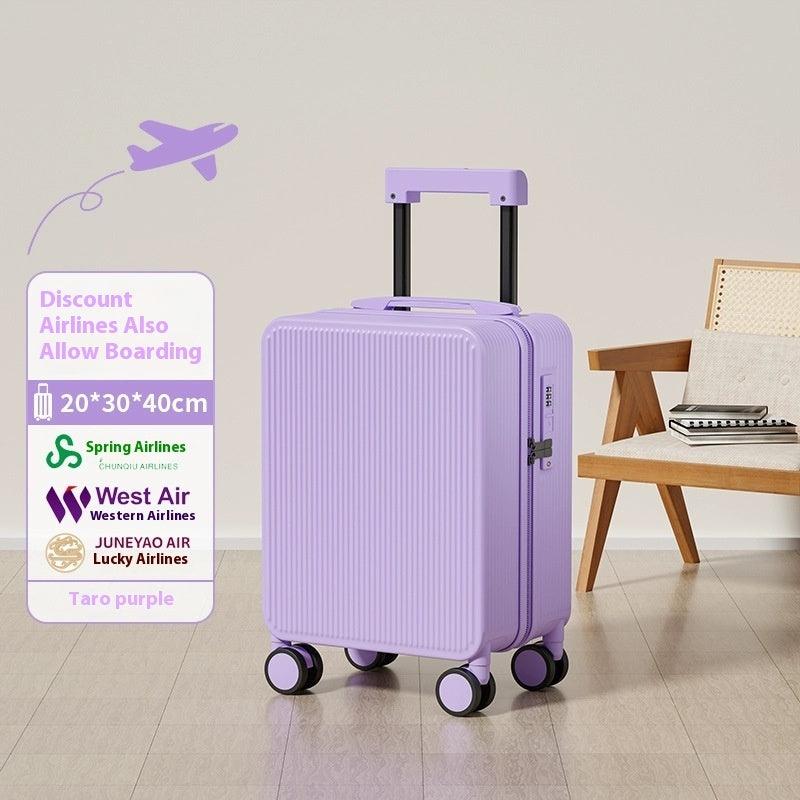 Minimalist Textured Hard Shell Carry-On Luggage – Lightweight 360° Spinner Suitcase