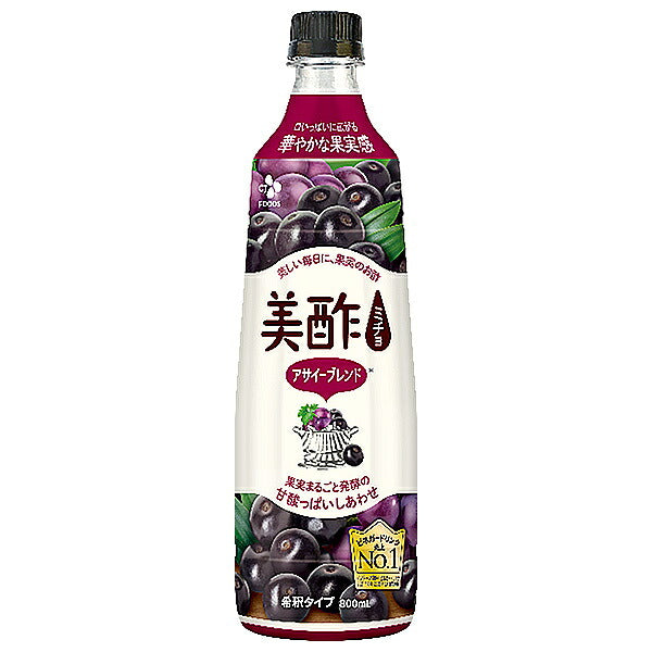 CJジャパン 美酢(ミチョ) アサイーブレンド 800mlペットボトル×12本入【日本出荷】