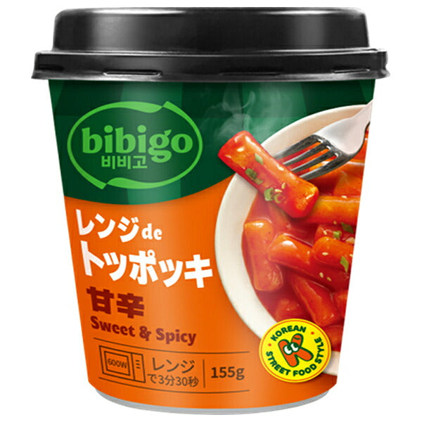 CJジャパン bibigo レンジde トッポッキ 甘辛 150g×18袋入【日本出荷】
