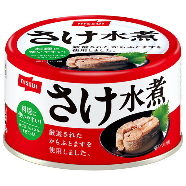 ニッスイ さけ水煮 からふとます 180g缶×24個入【日本出荷】