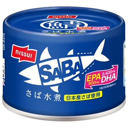 Nissui SABA mackerel boiled in water 150g can x 24 pieces [shipped in Japan]