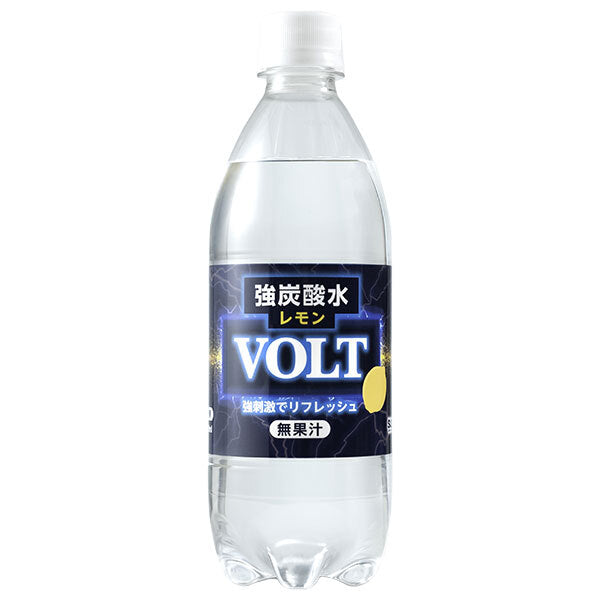 Surf Beverage VOLT Strong Carbonated Water Lemon 500ml PET bottles x 24 pieces [Shipped in Japan]