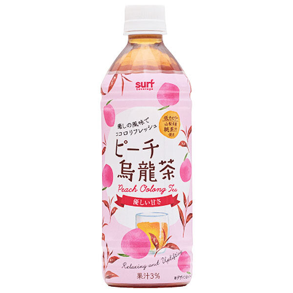 サーフビバレッジ ピーチ烏龍茶 500mlペットボトル×24本入【日本出荷】