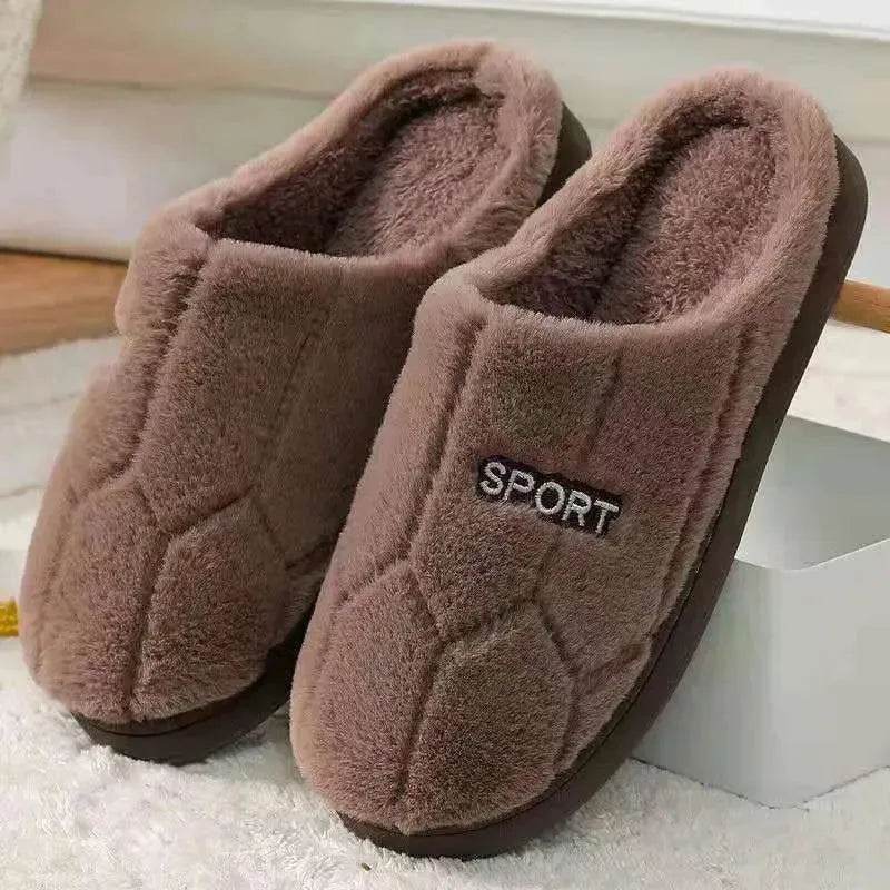 Winter Non-slip Plus Velvet Cotton Slippers