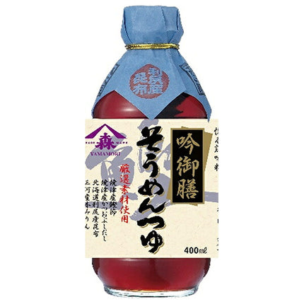Yamamori Gin Gozen Somen Soup 400ml bottle x 12 pieces [Shipped in Japan]