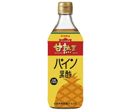 ヤマモリ 甘熟王 パイン黒酢 500ml瓶×6本入