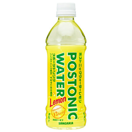 Sangaria Postnic Water Lemon 500ml plastic bottle x 24 pieces [shipped in Japan]