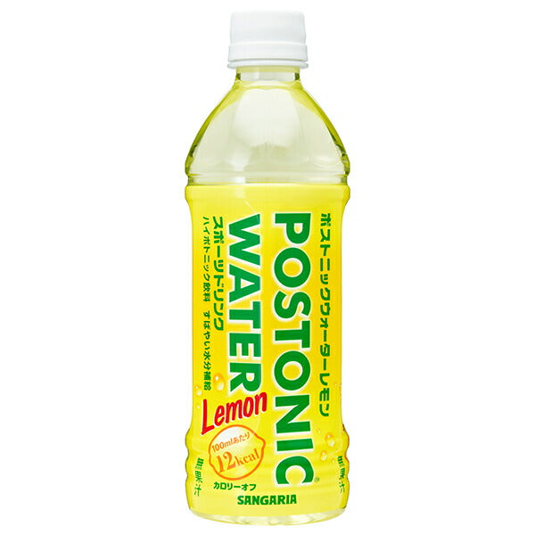 Sangaria Postnic Water Lemon 500ml plastic bottle x 24 pieces [shipped in Japan]