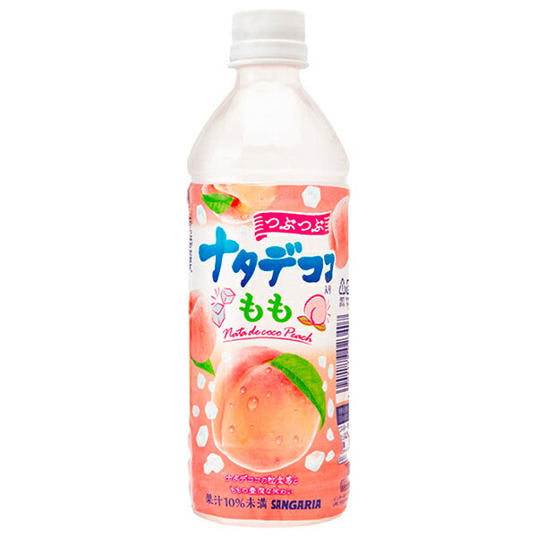 Sangaria Tubu Tubu Nata de Coco Momo 500ml plastic bottle x 24 pieces [Shipped in Japan]