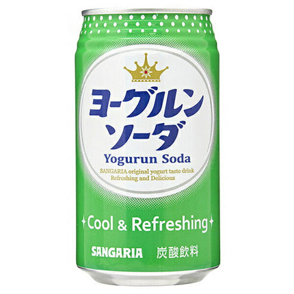 サンガリア ヨーグルンソーダ 350g缶×24本入【日本出荷】
