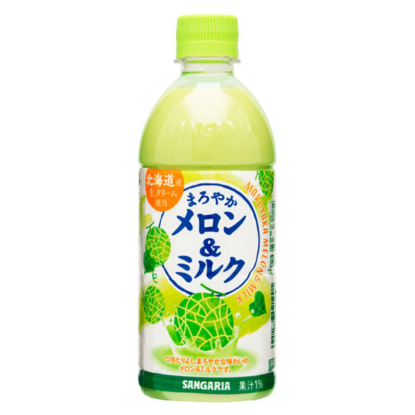 Sangaria Melon & Milk 500ml plastic bottle x 24 pieces [shipped in Japan]