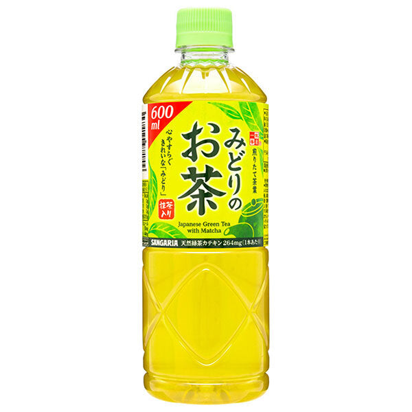 Sangaria Green Tea 600ml plastic bottle x 24 pieces [shipped in Japan]