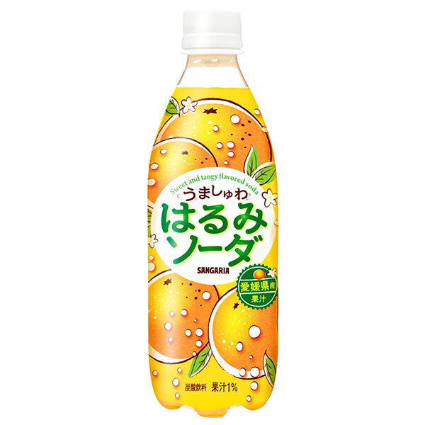 Sangaria Umashuwa Harumi Soda 500ml PET bottle x 24 bottles 