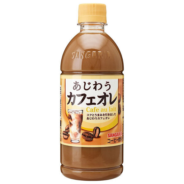 Sangaria Ajiwau Cafe au lait 500ml plastic bottle x 24 bottles [shipped in Japan]