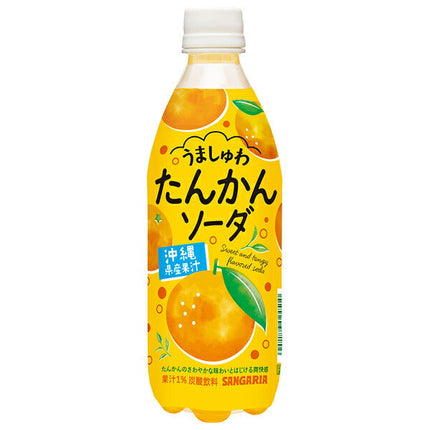 Sangaria Umashuwa Tankan Soda 500ml plastic bottle x 24 pieces [shipped in Japan]