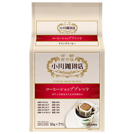 Ogawa Coffee Ogawa Coffee Shop Coffee Shop Blend 7 cups of drip coffee 70g (10g x 7 bags) x 6 boxes [shipped in Japan]