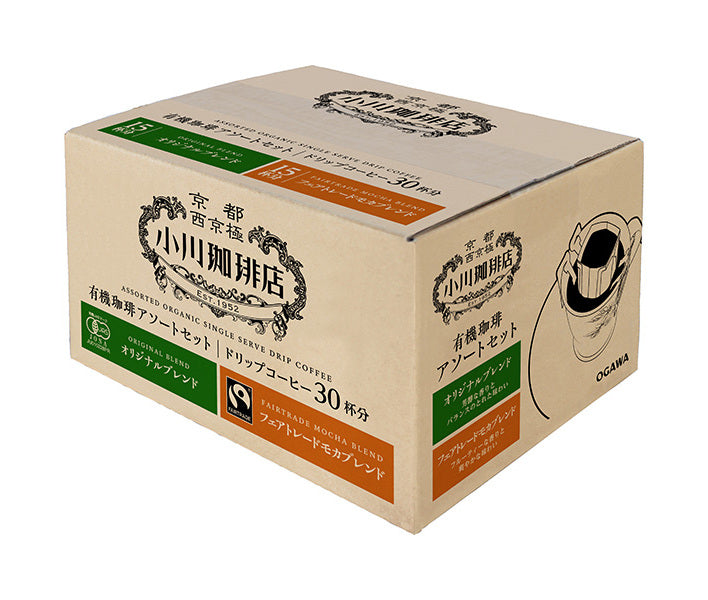 Ogawa Coffee Organic Coffee Assortment Set - 30 cups of drip coffee - 300g (10g x 30 cups) x 1 box