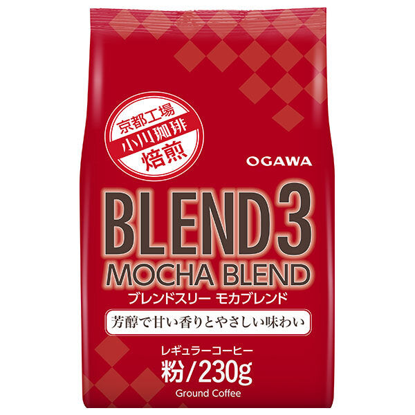 Ogawa Coffee Blend 3 Mocha Blend (Powder) 230g x 12 bags [Shipped in Japan]