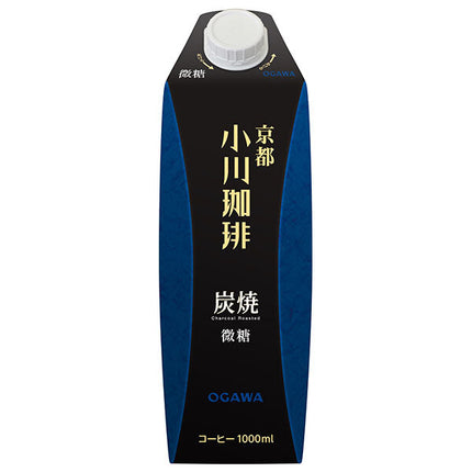 Ogawa Coffee Ogawa Coffee Shop Charcoal-grilled Coffee Micro-sugar 1000ml paper pack x 12 (6 x 2) bottles [Shipped in Japan]