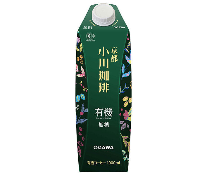 Ogawa Coffee Kyoto Ogawa Coffee Café biologique non sucré 1000 ml paquet de papier x 6 pièces 