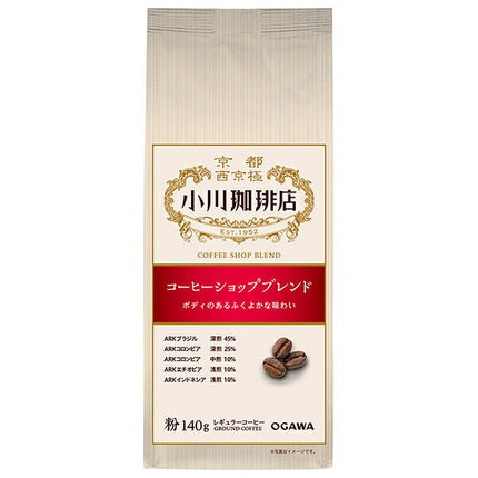Ogawa Coffee Coffee Shop Blend Powder 140g x 5 bags [Shipped in Japan]