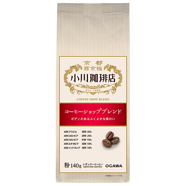 Ogawa Coffee Coffee Shop Blend Powder 140g x 5 bags [Shipped in Japan]