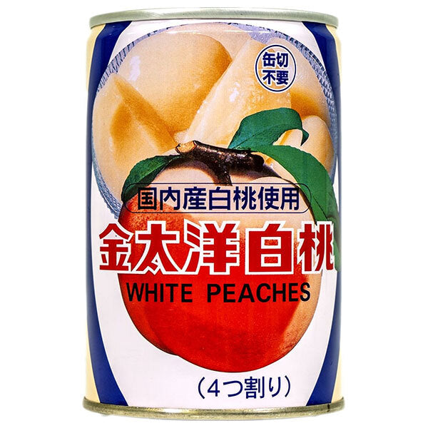 Taiyo Foods Domestic White Peach, quartered, 420g cans x 12 pieces [shipped in Japan]