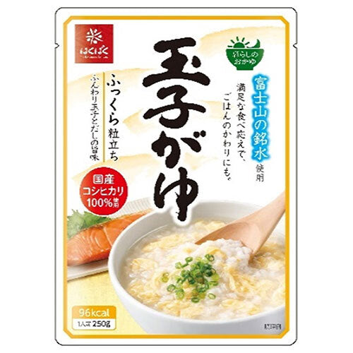 Hakubaku Living Porridge Egg Gayu 250g x 24 (8 x 3) bags [Shipped in Japan]