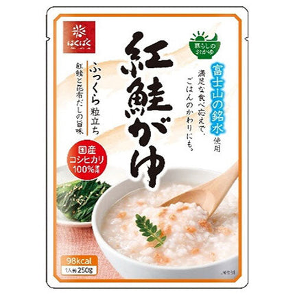 Hakubaku Living Porridge Sockeye Salmon Gayu 250g x 24 (8 x 3) bags [Shipped in Japan]
