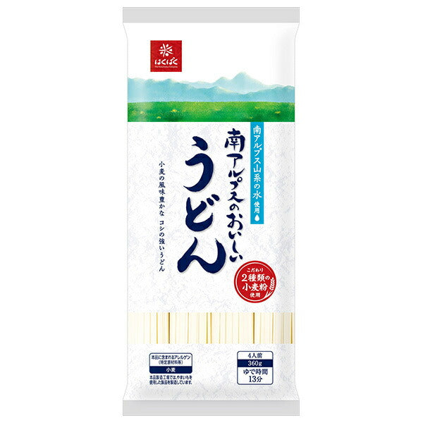 Hakubaku Southern Alps Delicious Udon 360g x 12 bags 