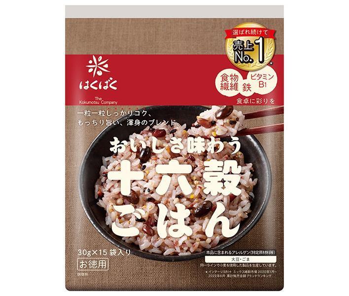 Hakubaku Delicious 16-grain rice value 30g x 15 bags x 6 bags [shipped in Japan]