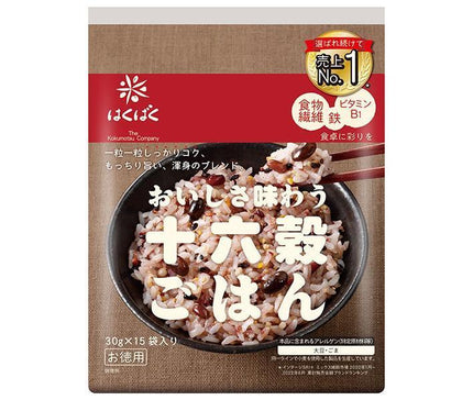 Hakubaku Delicious 16-grain rice value 30g x 15 bags x 6 bags [shipped in Japan]