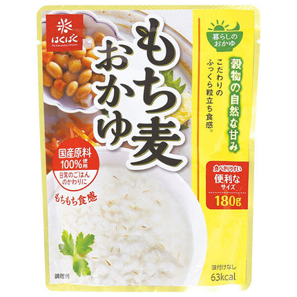 Hakubaku Living Porridge Mochi Barley Porridge 180g x 24 (8 x 3) bags 