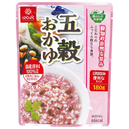 Hakubaku Living Porridge Five Grain Porridge 180g x 24 Bags 