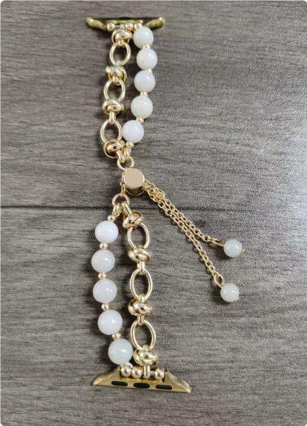 Women Fashion Smart watch Beaded Replacement Watch strap