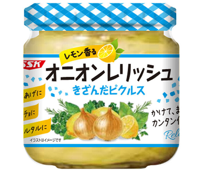 Shimizu Foods (SSK) Relish d'oignons parfumée au citron 160g x 12 pièces 