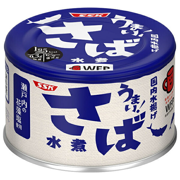 SSK Umai! Boiled mackerel 150g can x 24 pieces [shipped in Japan]
