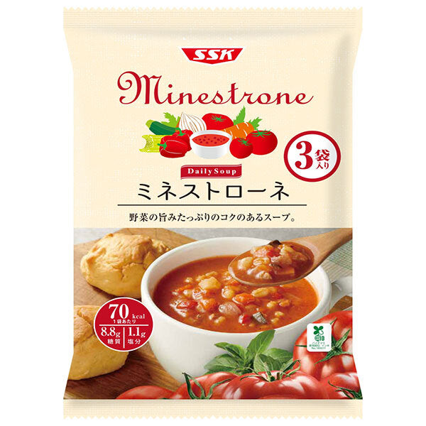 SSK Daily Soup(デイリースープ) ミネストローネ 160g×3袋×20袋入