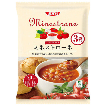 SSK Daily Soup Minestrone 160g x 3 bags x 20 bags [Shipped in Japan]