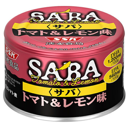SSK Saba Tomato & Lemon Flavor 140g can x 24 pieces [Shipped in Japan]