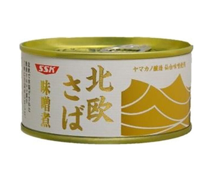 SSK Nordic Mackerel Miso-boiled 175g can x 24 pieces 