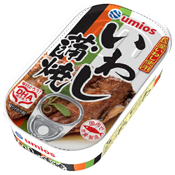 Umios Sweet Soy-Glazed Sardines Canned Fish 100g x 30 Cans [Ships from Japan]
